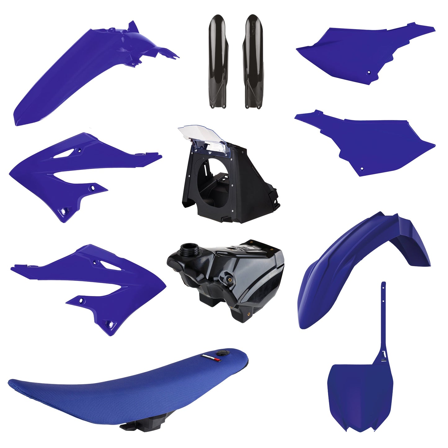 Polisport Yamaha Plastic Kit YZ 125 YZ 250 2002 - 2021 FULL RESTYLE with Petrol Tank, Seat & Airbox, Blue