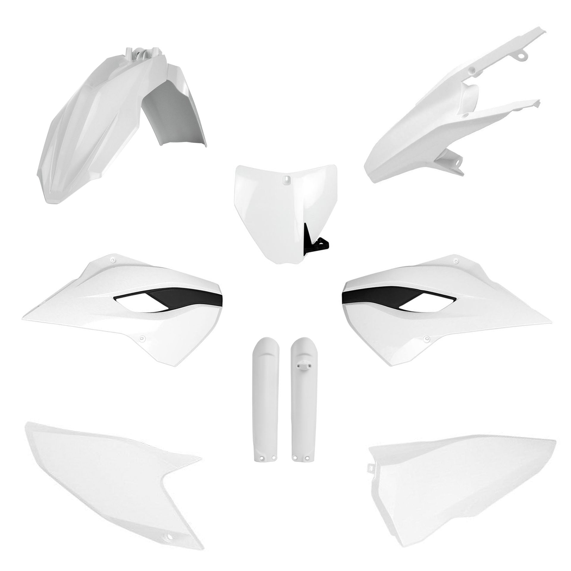 Polisport Husqvarna Plastic Kit with Fork Guards TC FC 2015 TC 250 2015 - 2016, White