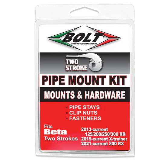 Bolt Motorcycle Hardware Beta 2 Stroke Pipe Mounts RR 2013 - 2024 X Trainer 2015 - 24 RX 300 2021 - 24
