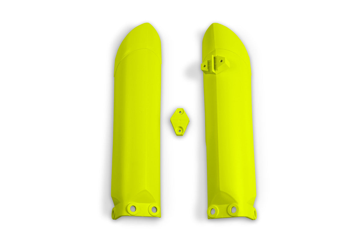 UFO Fork Guards KTM SX 85 2004 - 2017 Husqvarna TC 85 2014 - 17, Neon Yellow