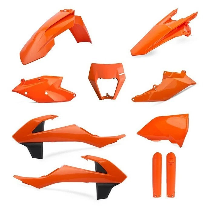KTM Plastic Kit with Fork Guards EXC EXCF 2017 - 2019 All Orange