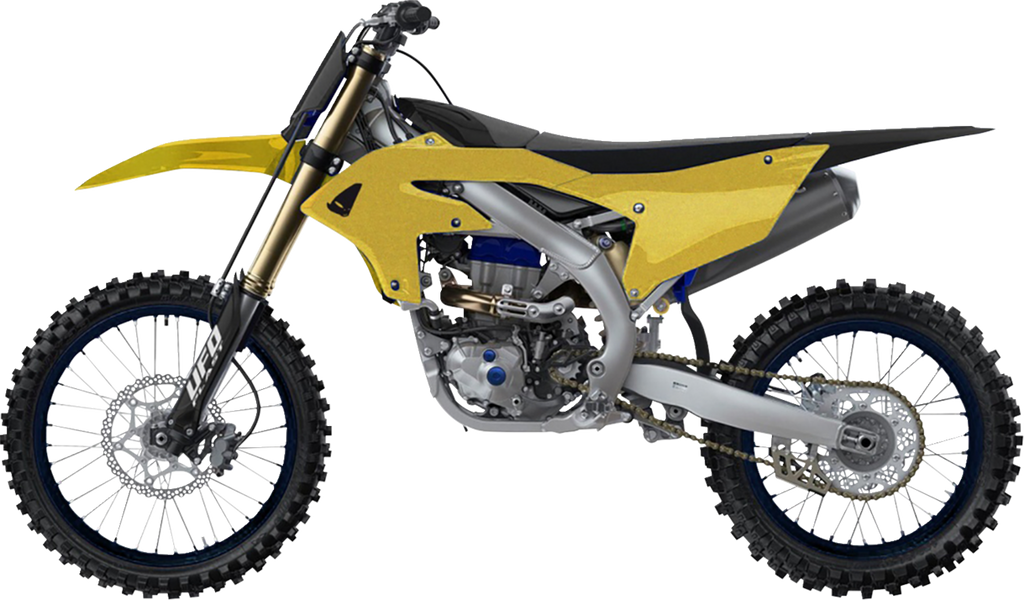 UFO Plastic Kit Yamaha YZF 250 2024 - 2025 YZF 450 2023 - 25, Gold / Black