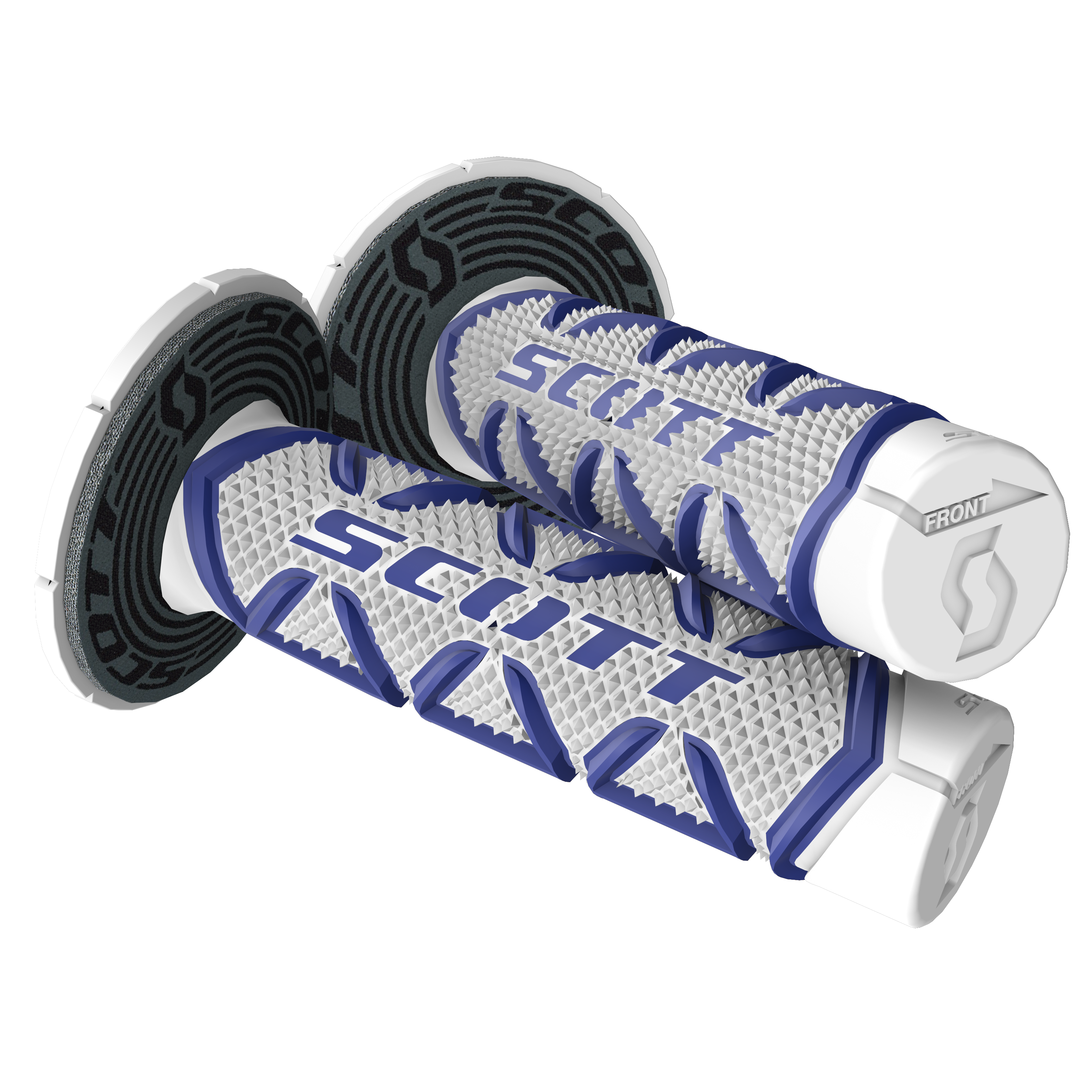 Scott Grips Diamond + Donuts Motocross Enduro, Blue / White