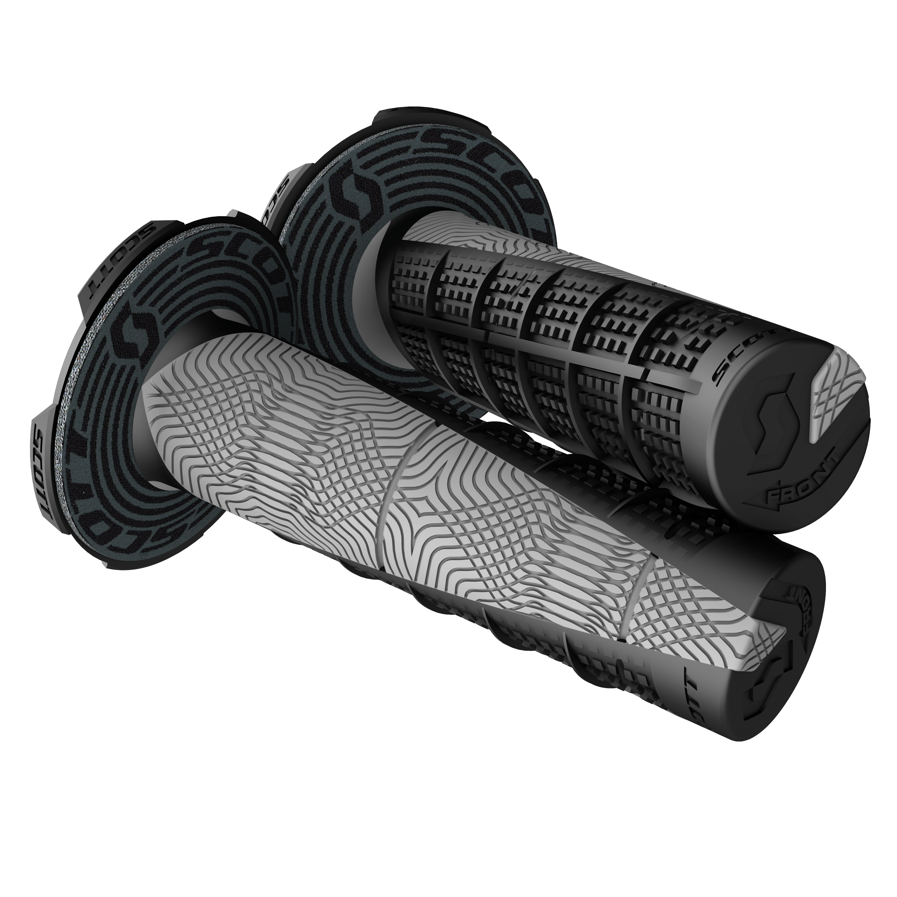 Scott Grips Duece + Donuts Motocross Enduro, Black / Grey