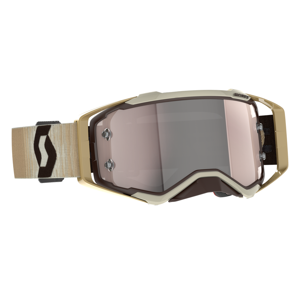 Scott Prospect Goggle, Beige / Brown – Silver Chrome Works lens