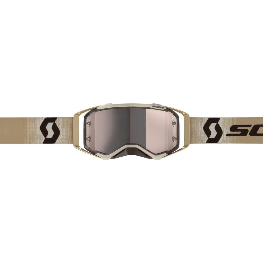 Scott Prospect Goggle, Beige / Brown – Silver Chrome Works lens