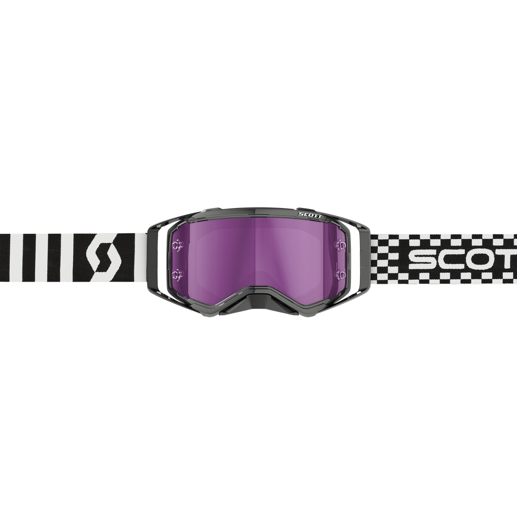 Scott Prospect Goggle, Racing Black / White – Purple Chrome Works Lens