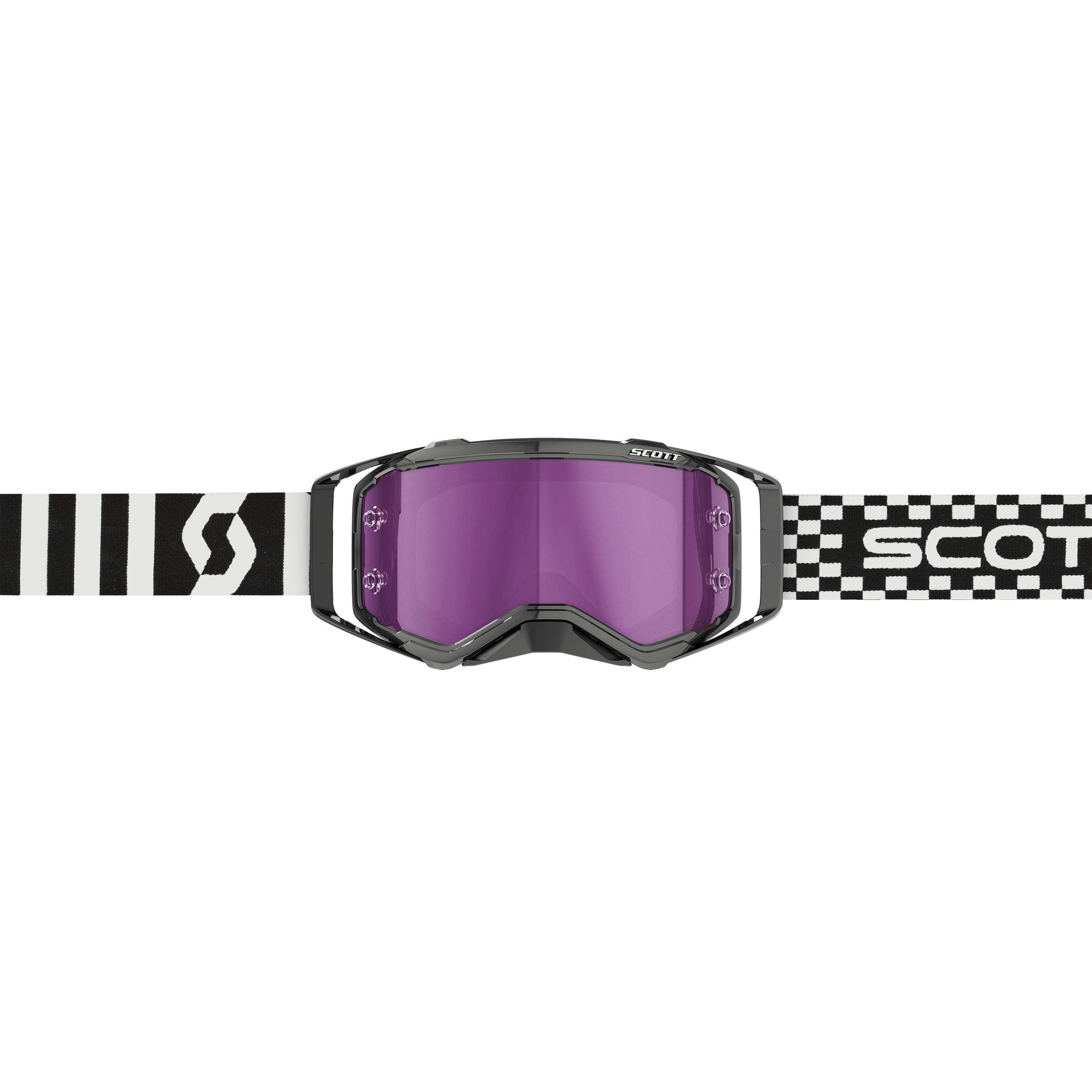 Scott Prospect Goggle, Racing Black / White – Purple Chrome Works Lens