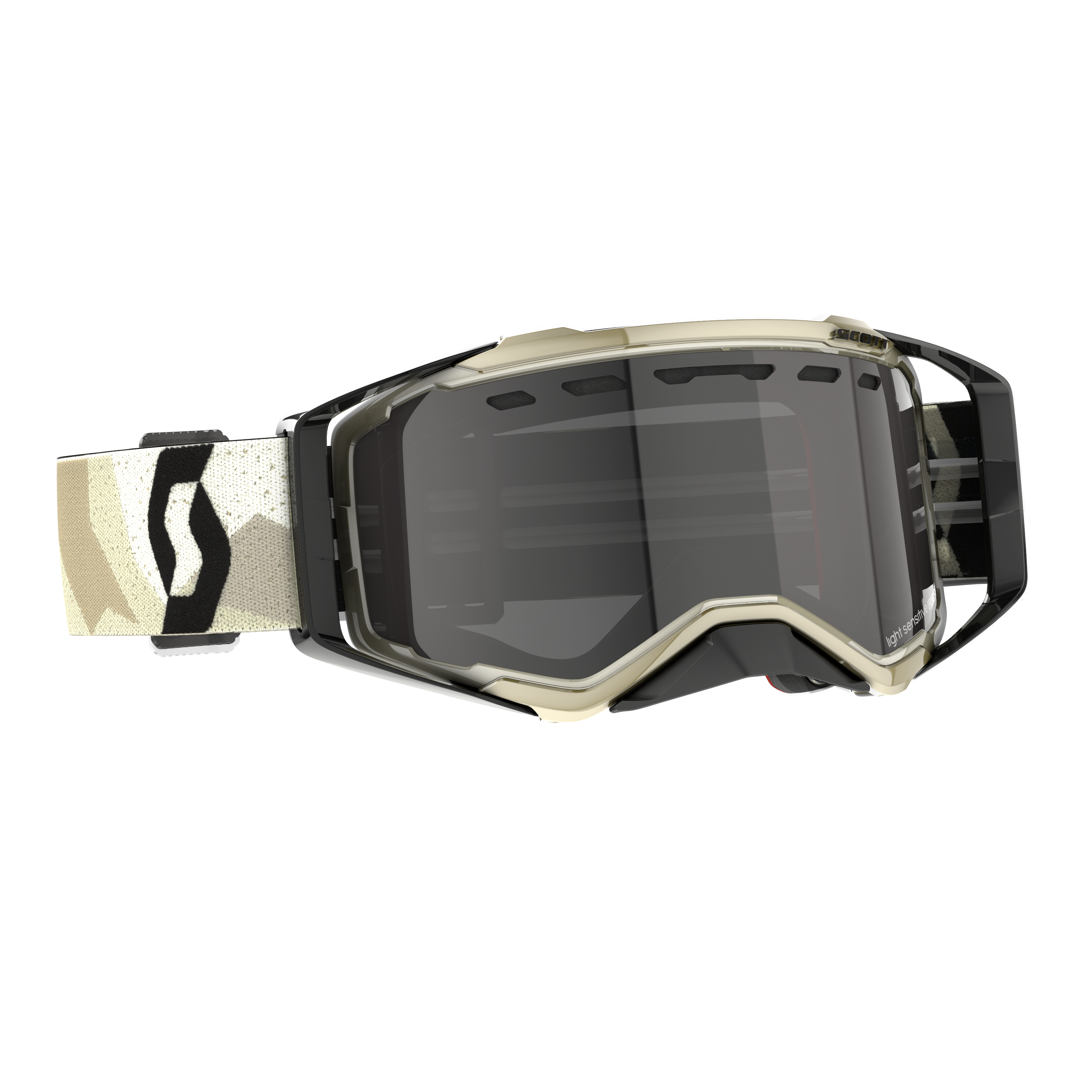 Scott Prospect Enduro Goggle, Camo Beige / Black – Light Sensitive