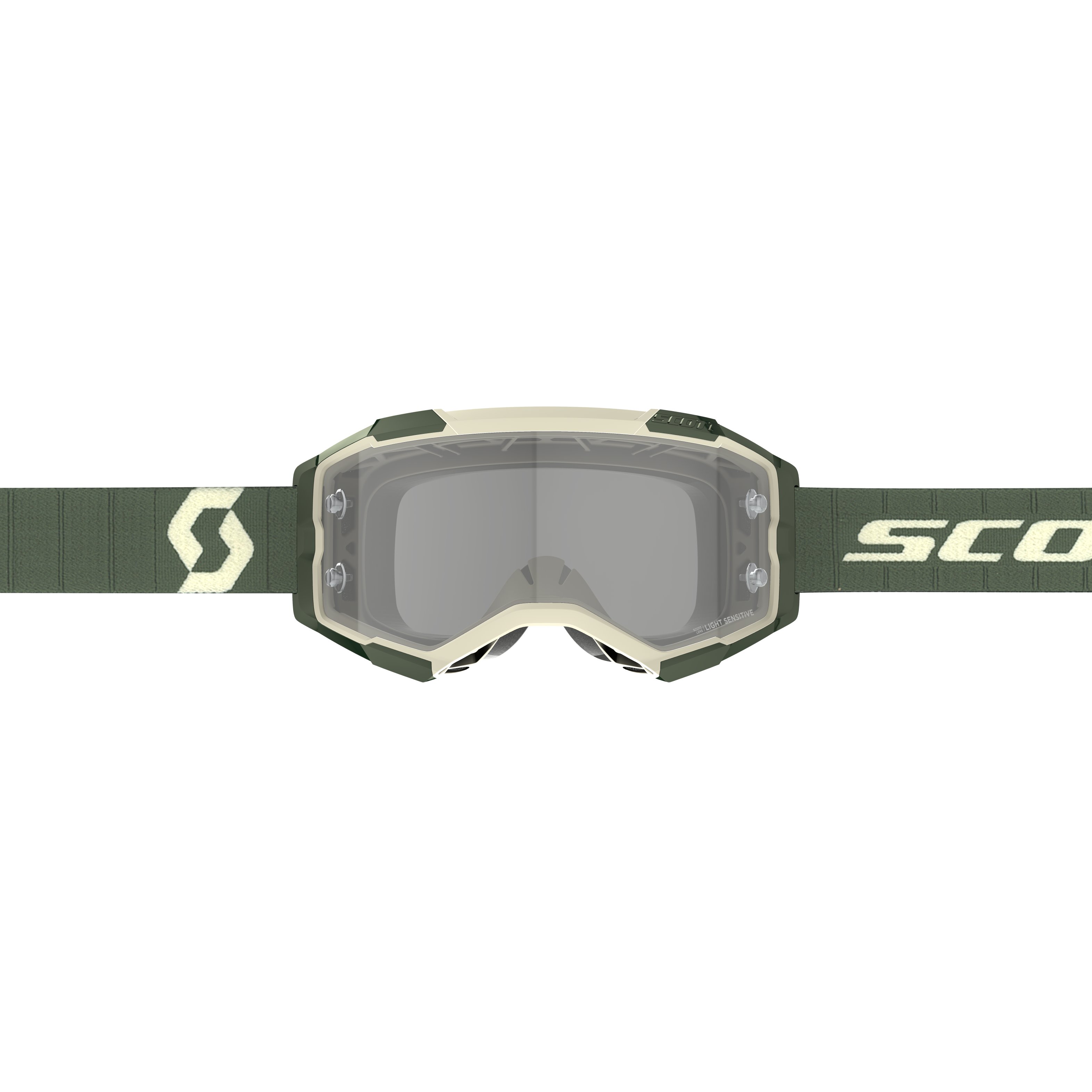 Scott Fury Goggle, Kaki Green - Light Sensitive Works Lens