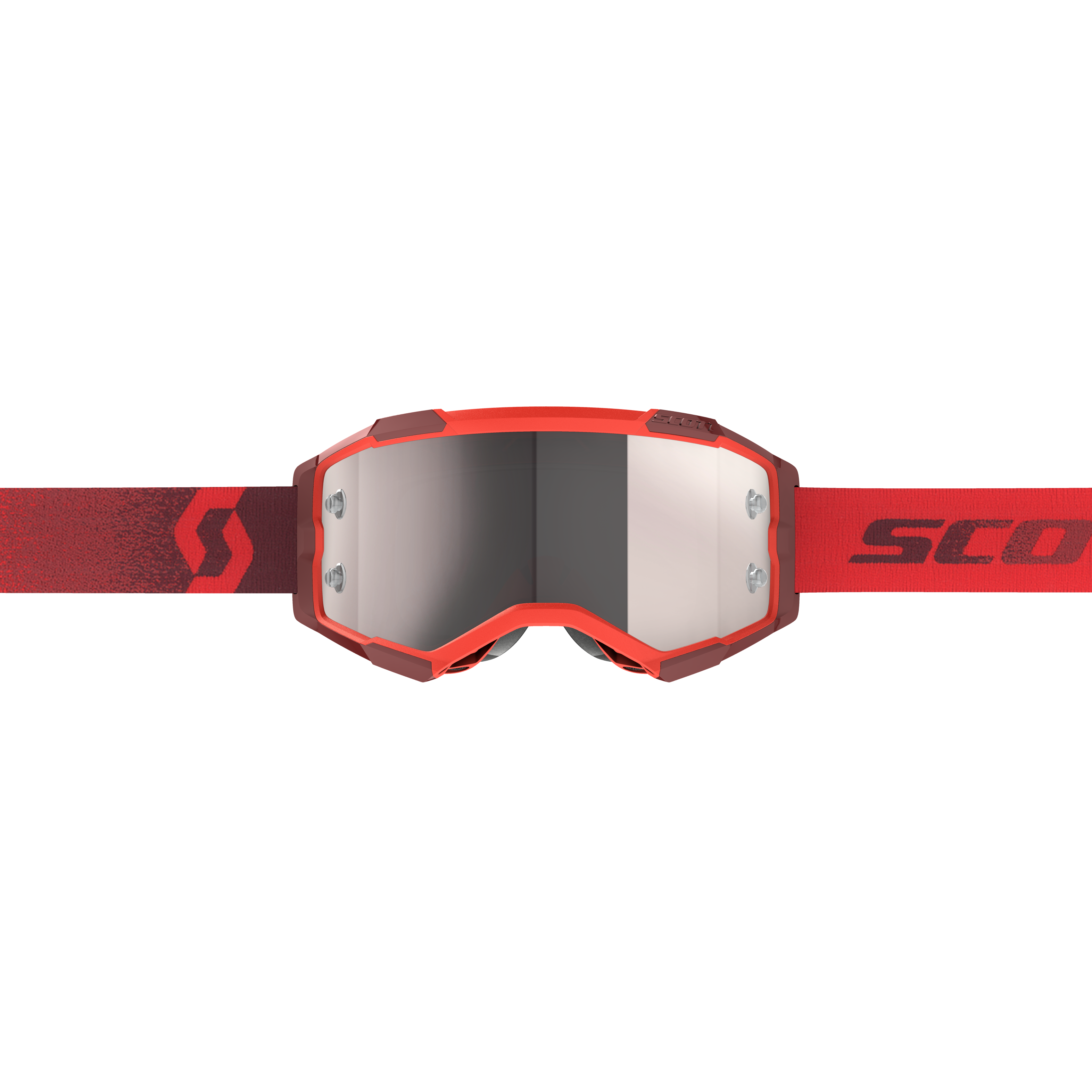 Scott Fury Goggles, Red - Silver Chrome Works Lens