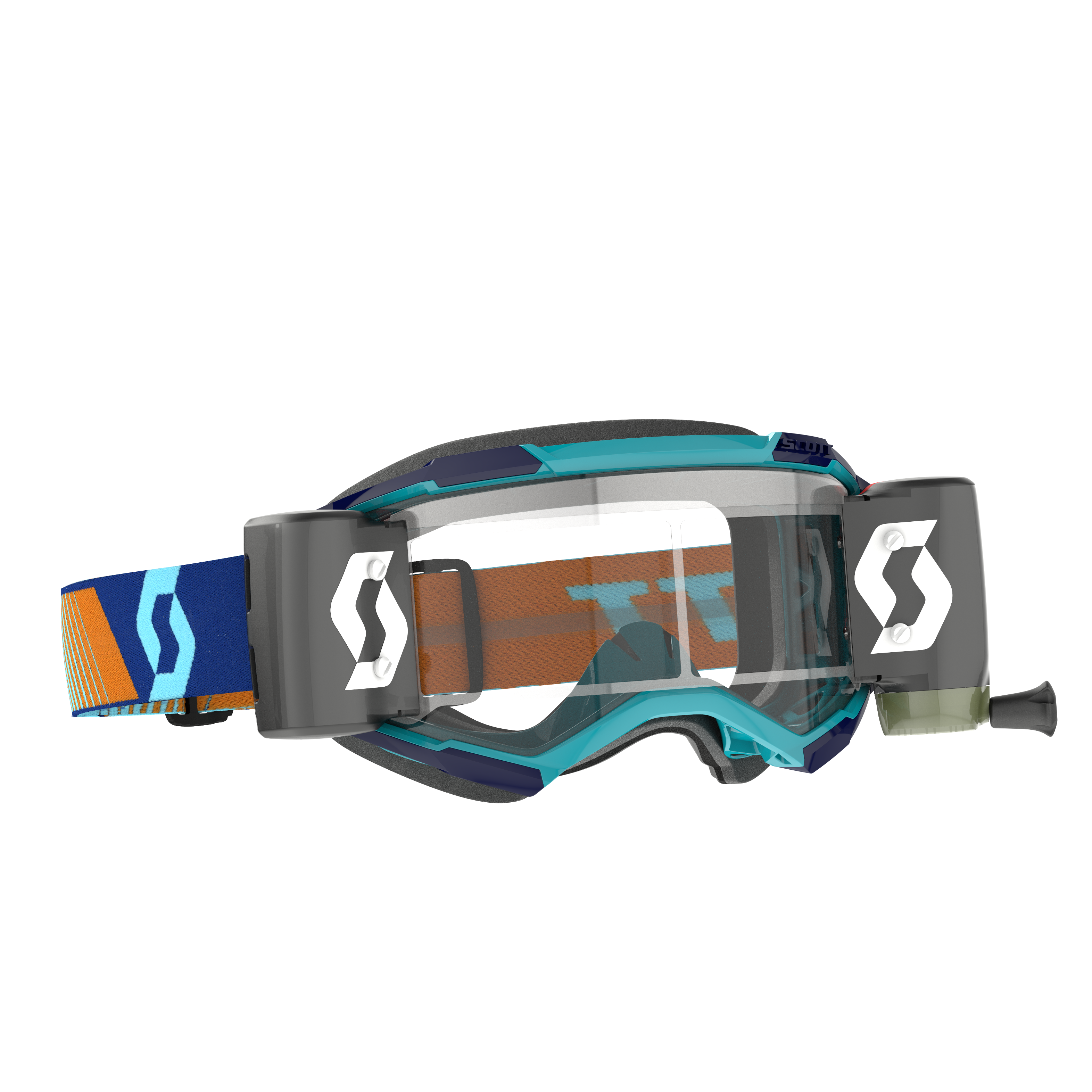 Scott Fury Goggle WFS, Royal Blue / Orange - Clear Works Lens