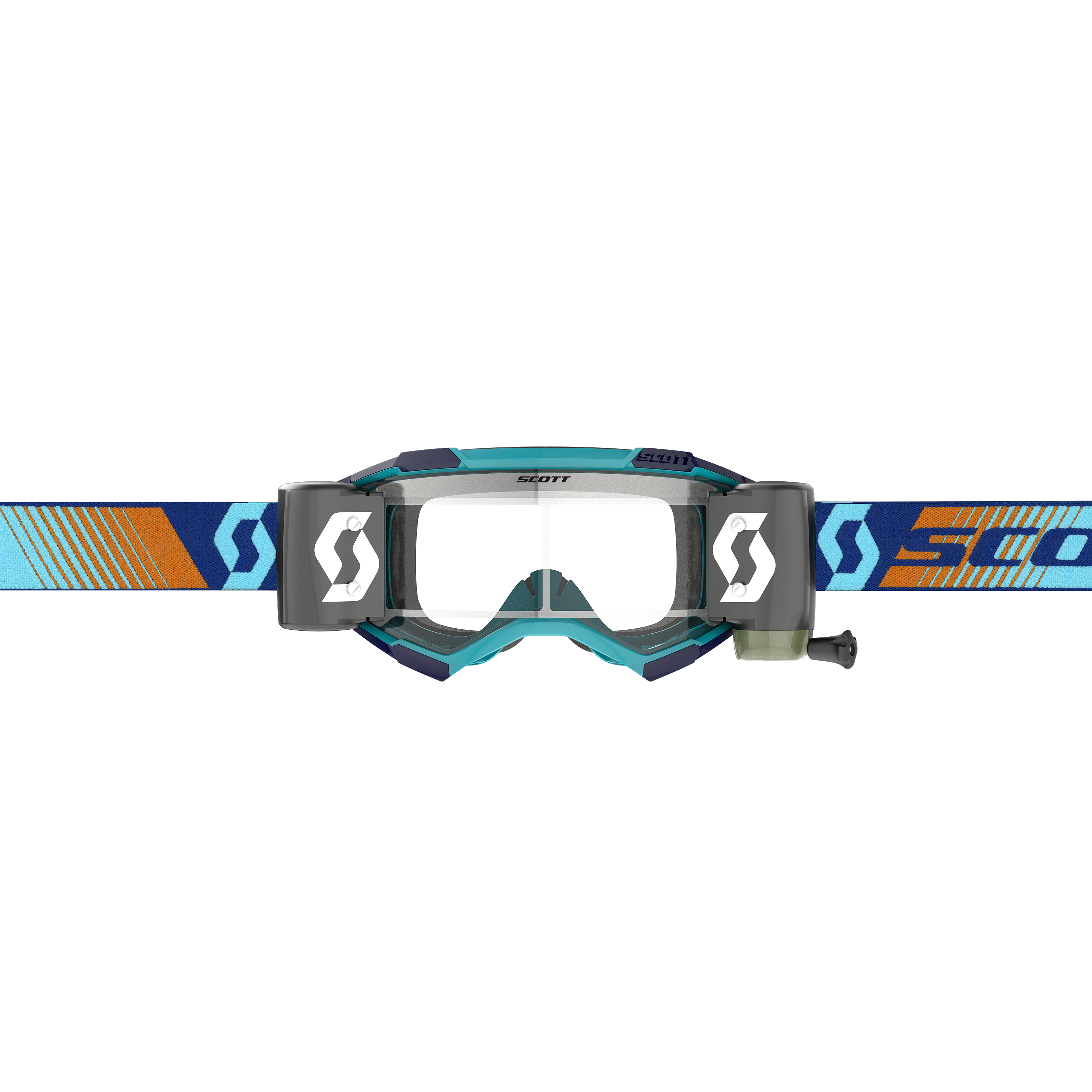 Scott Fury Goggle WFS, Royal Blue / Orange - Clear Works Lens