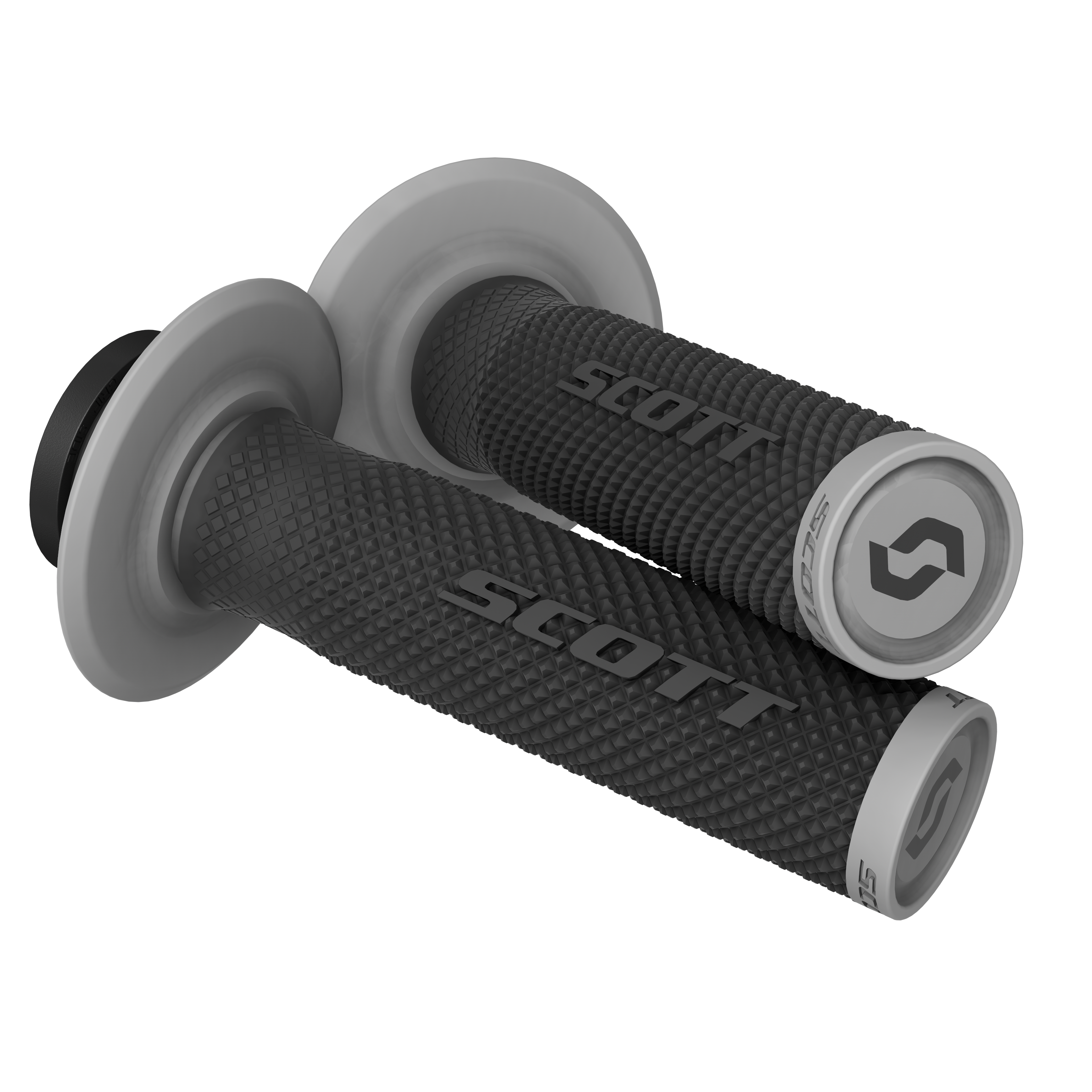 Scott Lock on Grips SXII Motocross Enduro, Black / grey