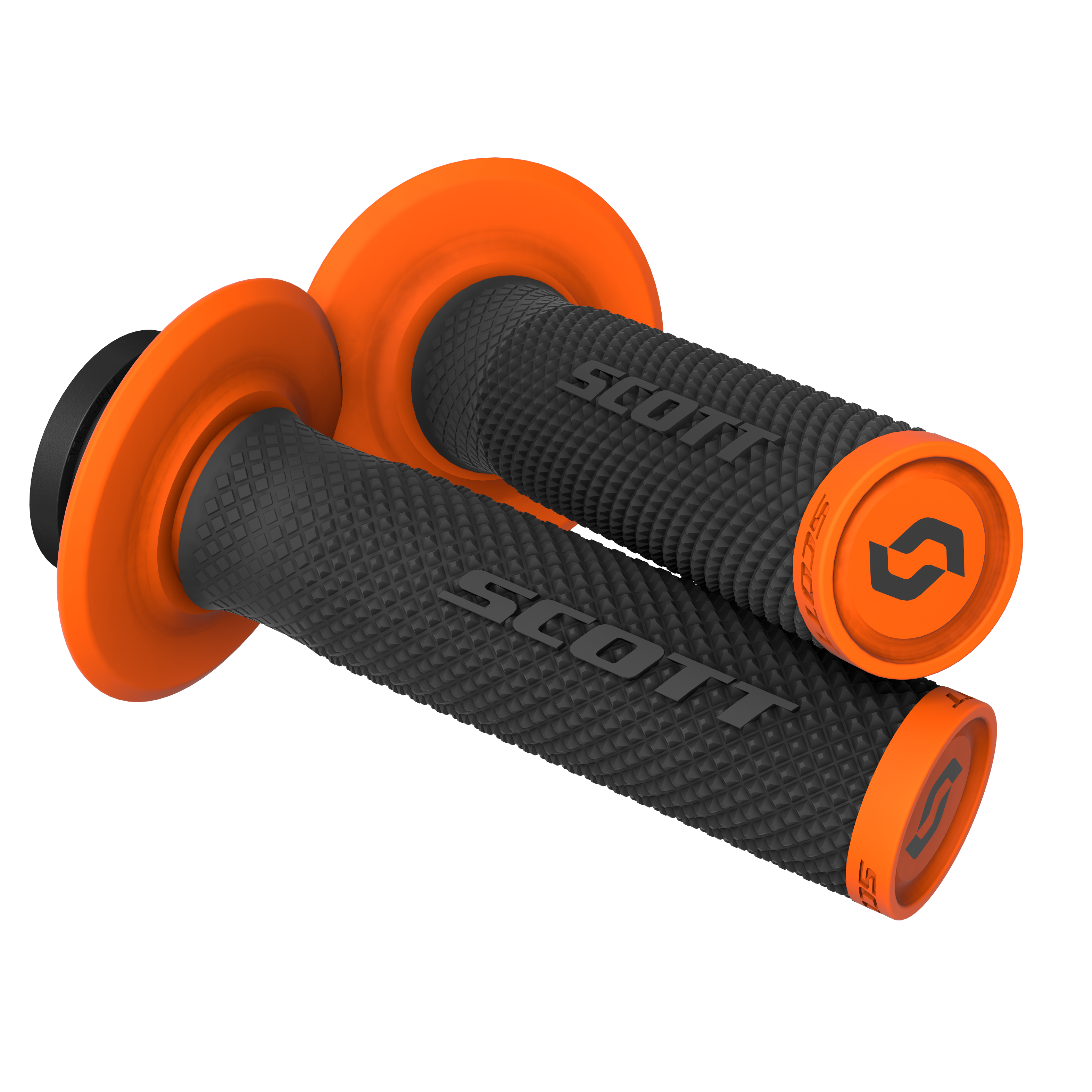 Scott Lock on Grips SXII Motocross Enduro, Black / orange