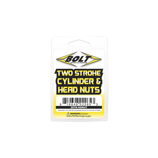 Bolt Motorcycle Hardware Universal 2 stroke cylinder and head nuts