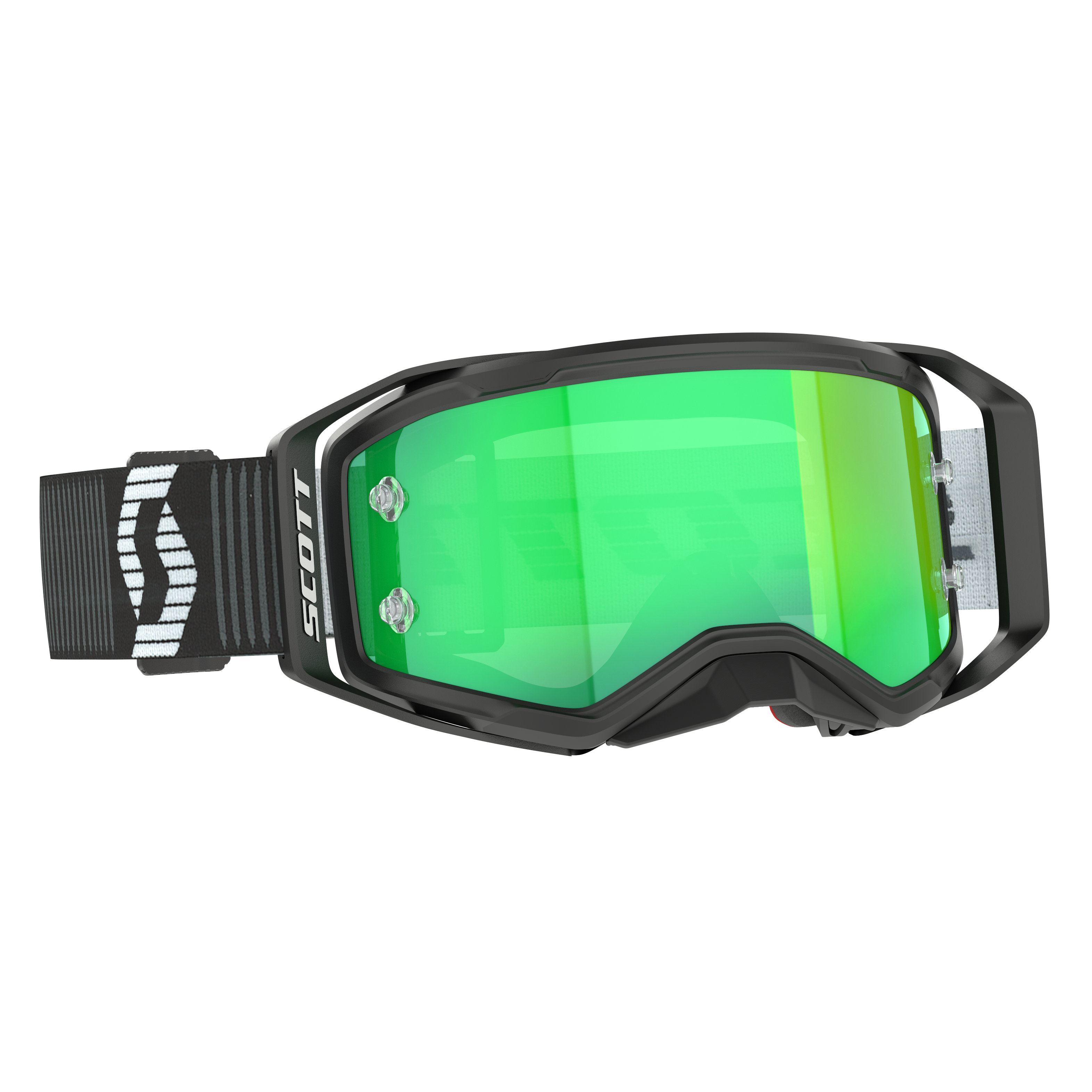 Scott Prospect 2.0 Goggle, Black / White - Green Chrome Works Lens