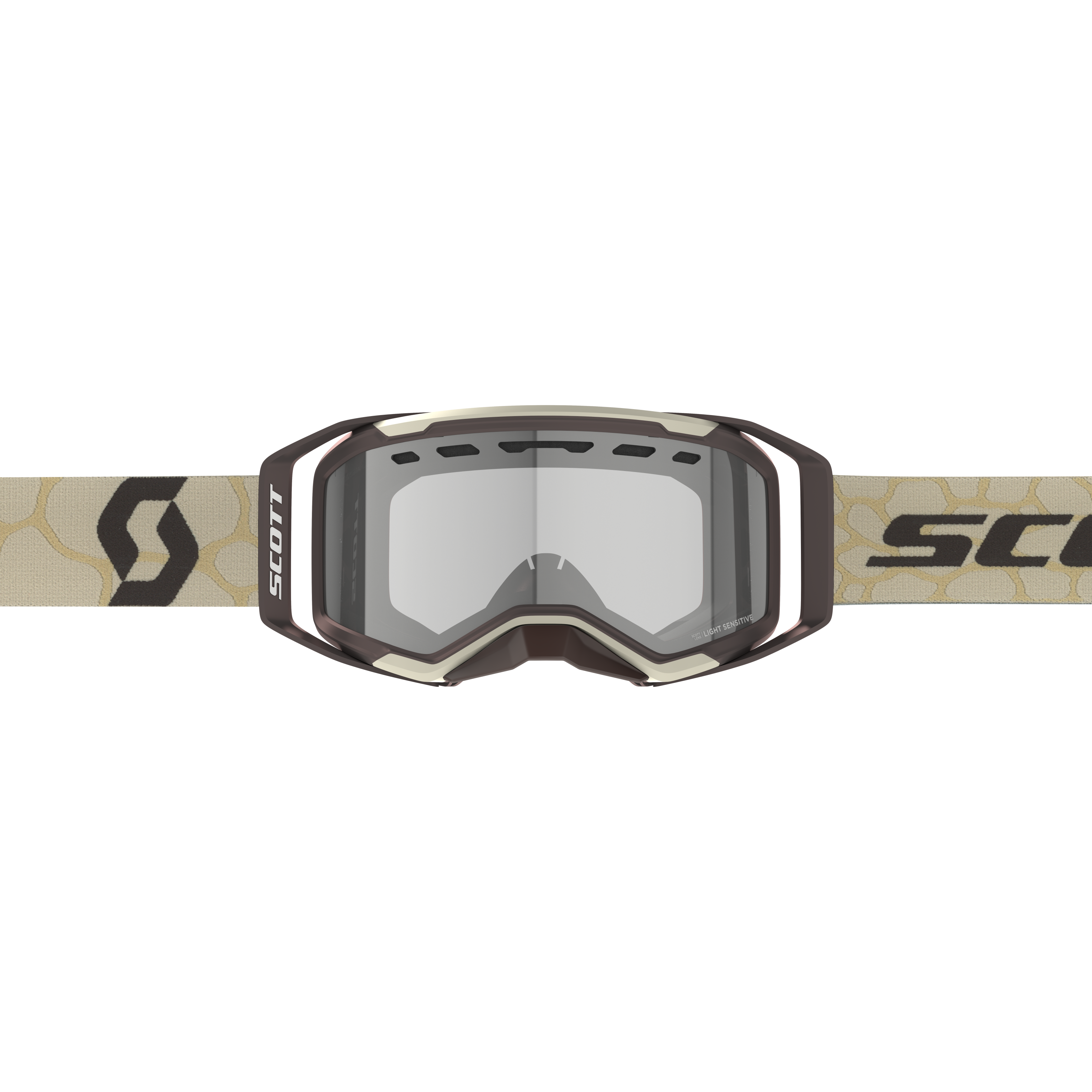 SCOTT Prospect 2.0 Enduro Goggle, Desert Beige / Dirt Brown - Light Sensitive