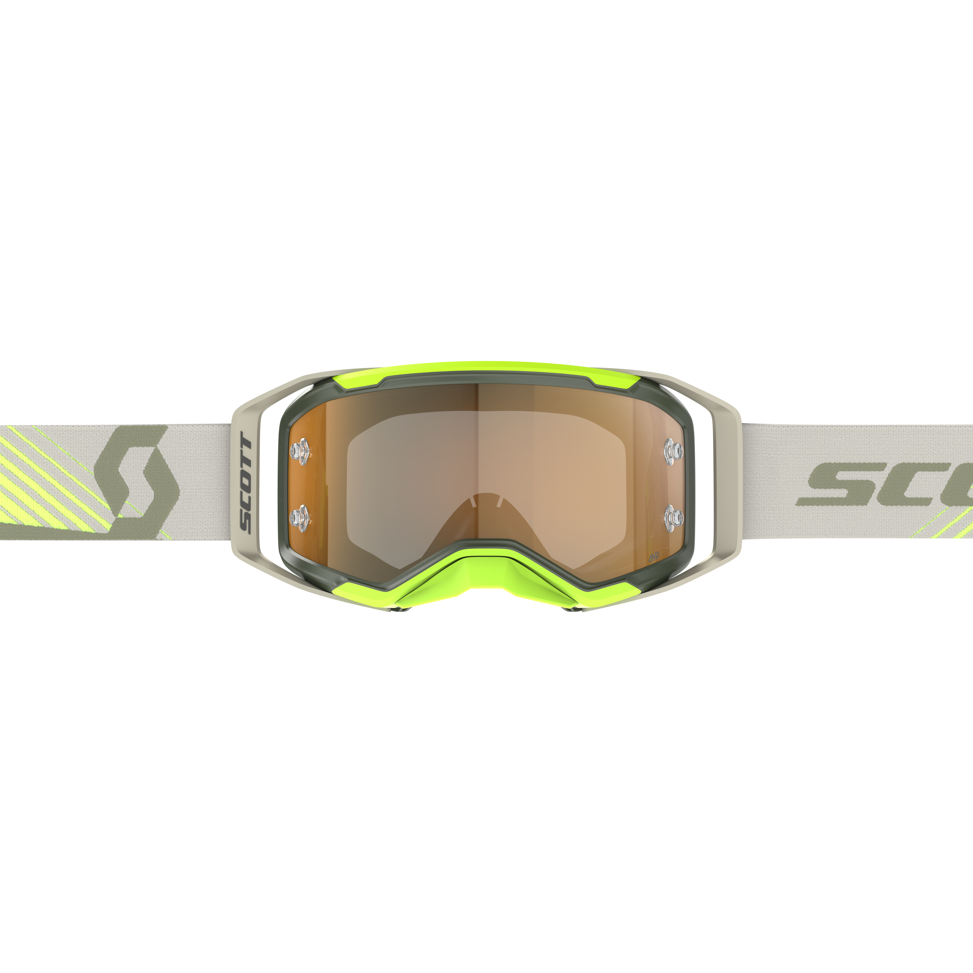 SCOTT Prospect 2.0 Amplifier Goggle, Kaki Green / Neon Yellow - Gold Chrome Works