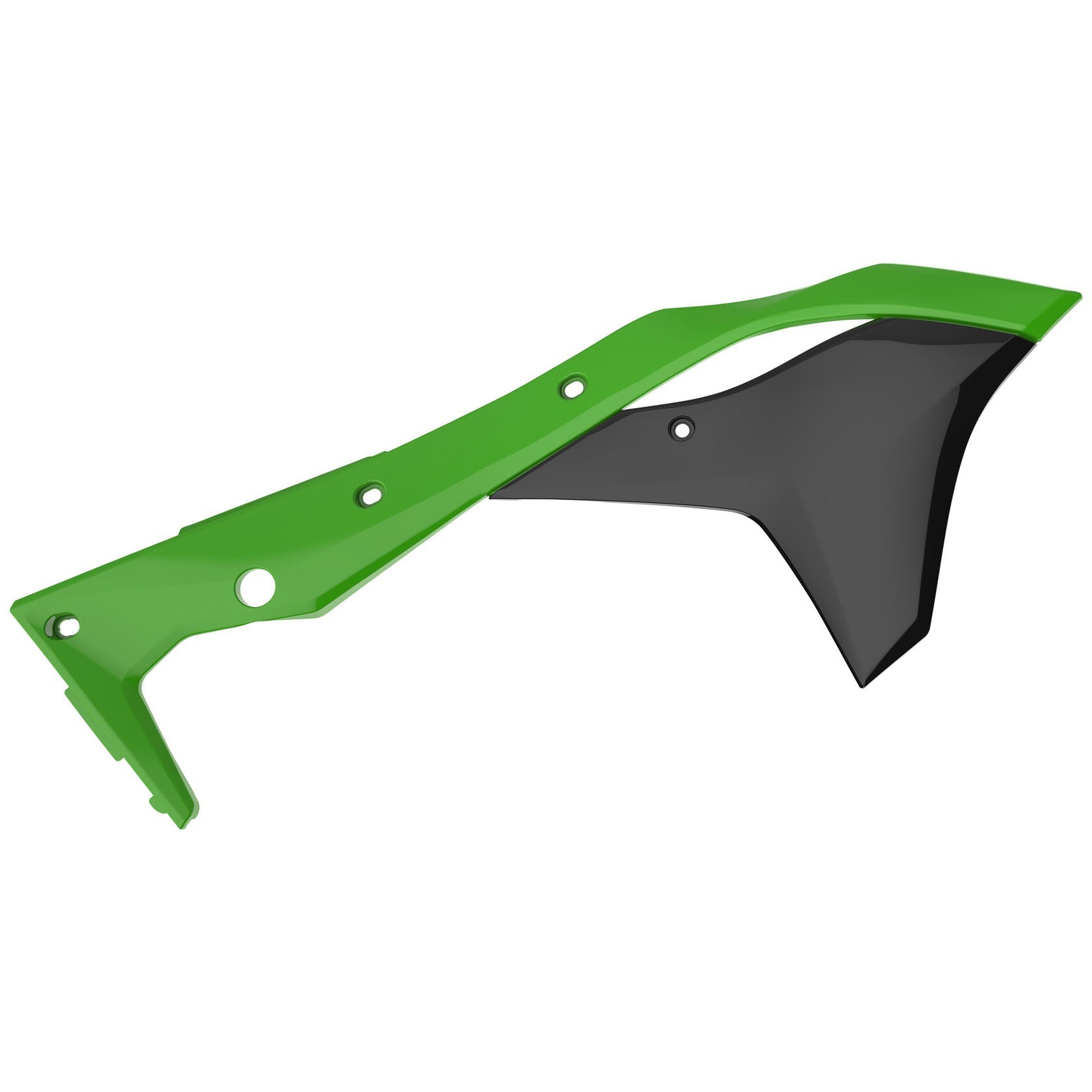 Polisport Kawasaki Plastic Kit with Fork Guards KXF 250 2017 - 2020, OEM Green Black