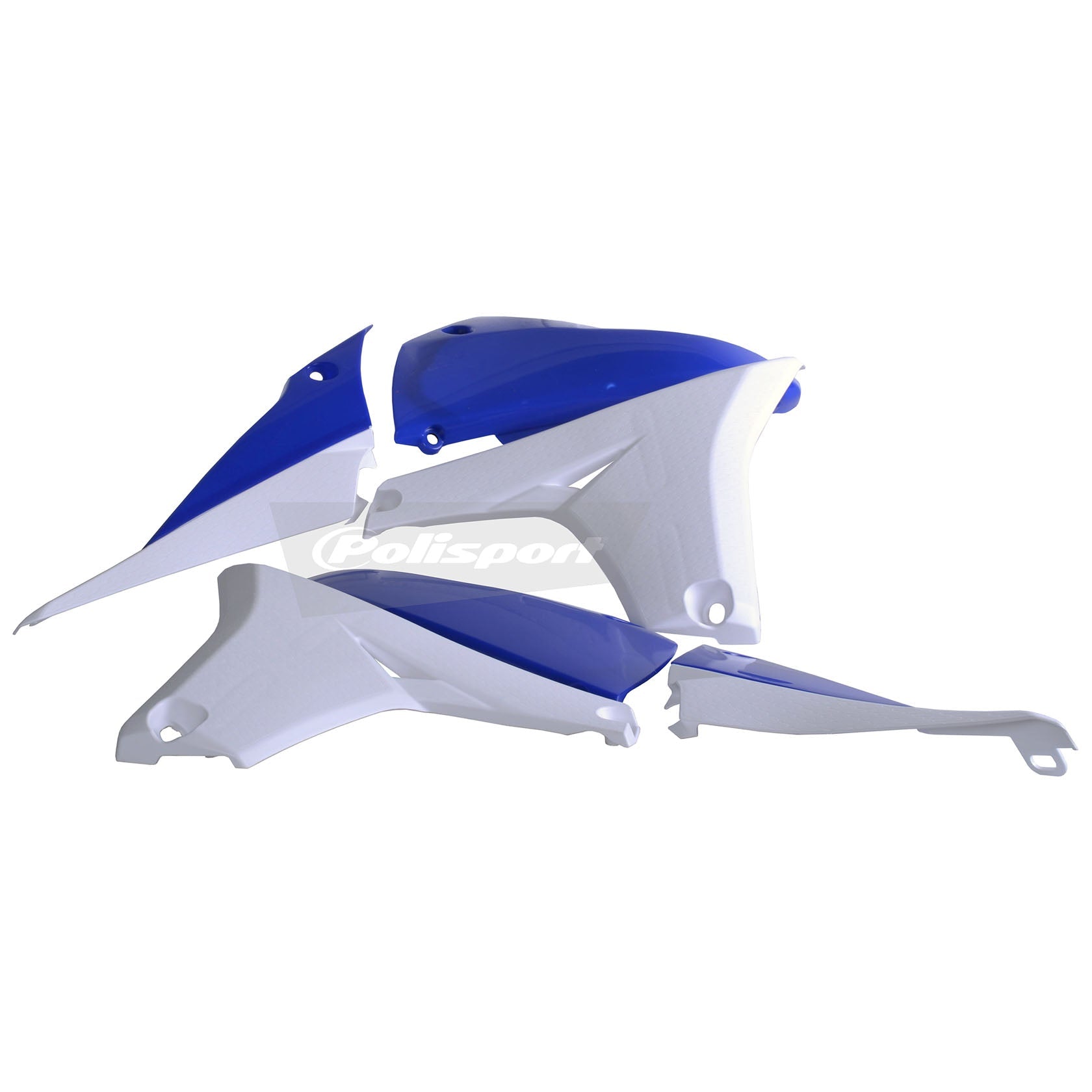 Polisport Yamaha Plastic Kit with Fork Guards YZF 450 2010 - 2013, OEM Blue White