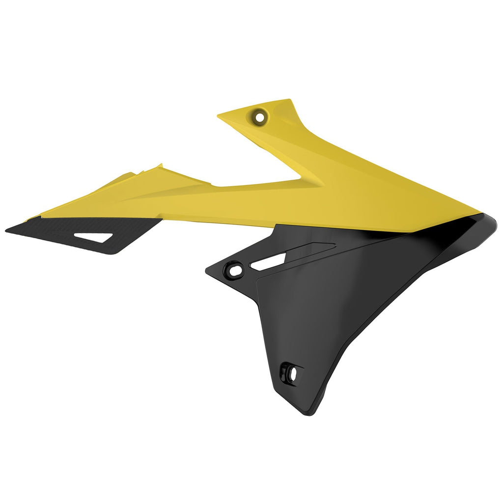 Polisport Suzuki Plastic Kit with Fork Guards RMZ 250 2019 - 2025 RMZ 450 2018 - 25, OEM Yellow White