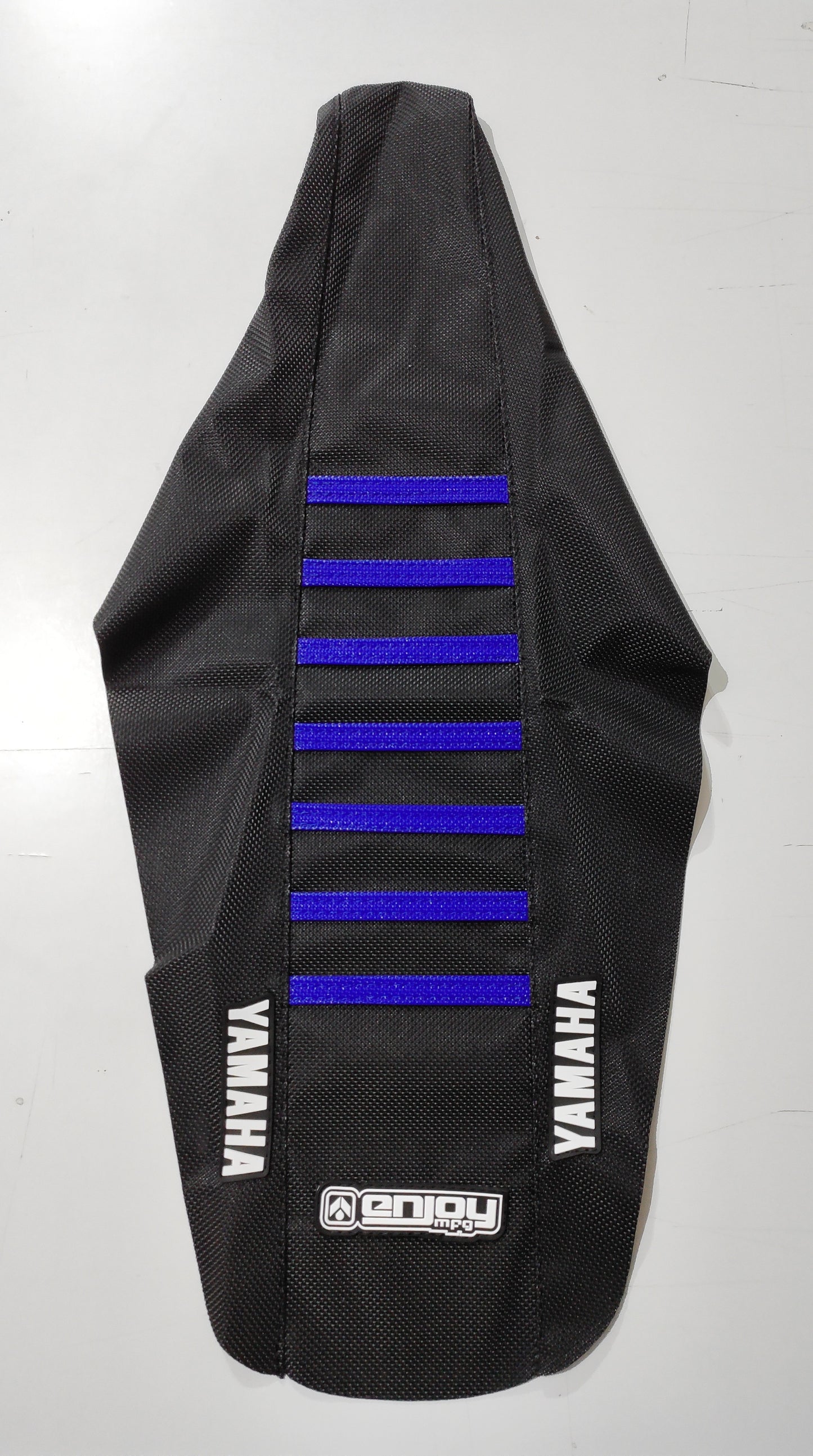 Enjoy Yamaha Seat Cover YZ 85 2022 - 2025 Ribbed LOGO Black Blue
