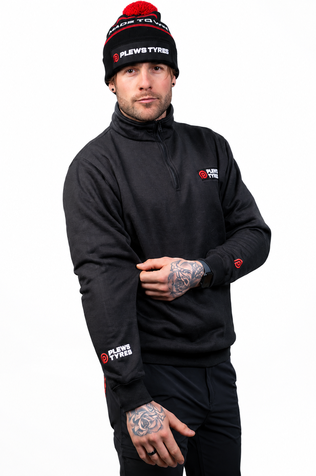 Plews Tyres Team Quarter Zip