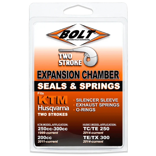 Bolt Motorcycle Hardware KTM Gas Gas Husqvarna 2 Stroke Expansion Chamber Seals & Springs SX MC TC 200 250 300 1999 - 2025