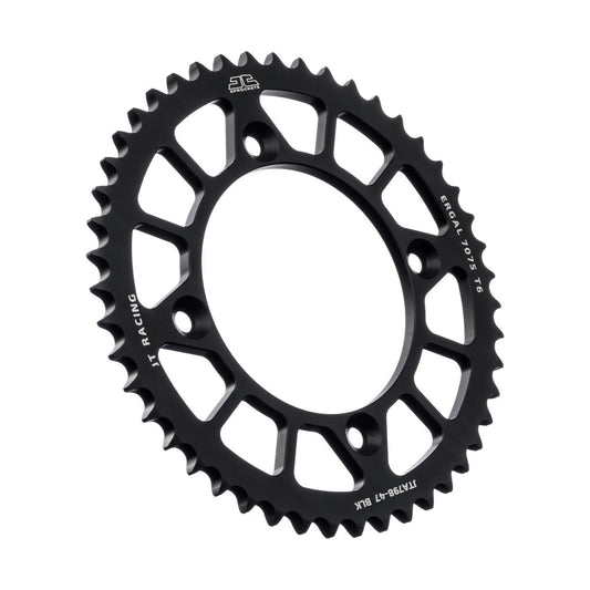 JT Sprockets Aluminium Rear Sprocket Suzuki RM 80 85 1982 - 2023 Yamaha YZ 80 85 1993 - 2025, 47T