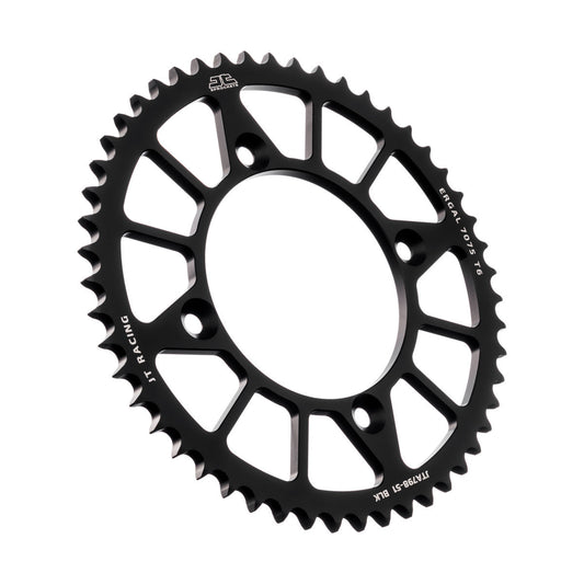 JT Sprockets Aluminium Rear Sprocket Suzuki RM 80 85 1982 - 2023 Yamaha YZ 80 85 1993 - 2025, 51T