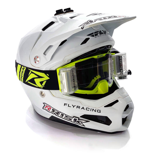 Risk Racing JAC V3 Roll Off Goggles, Neon