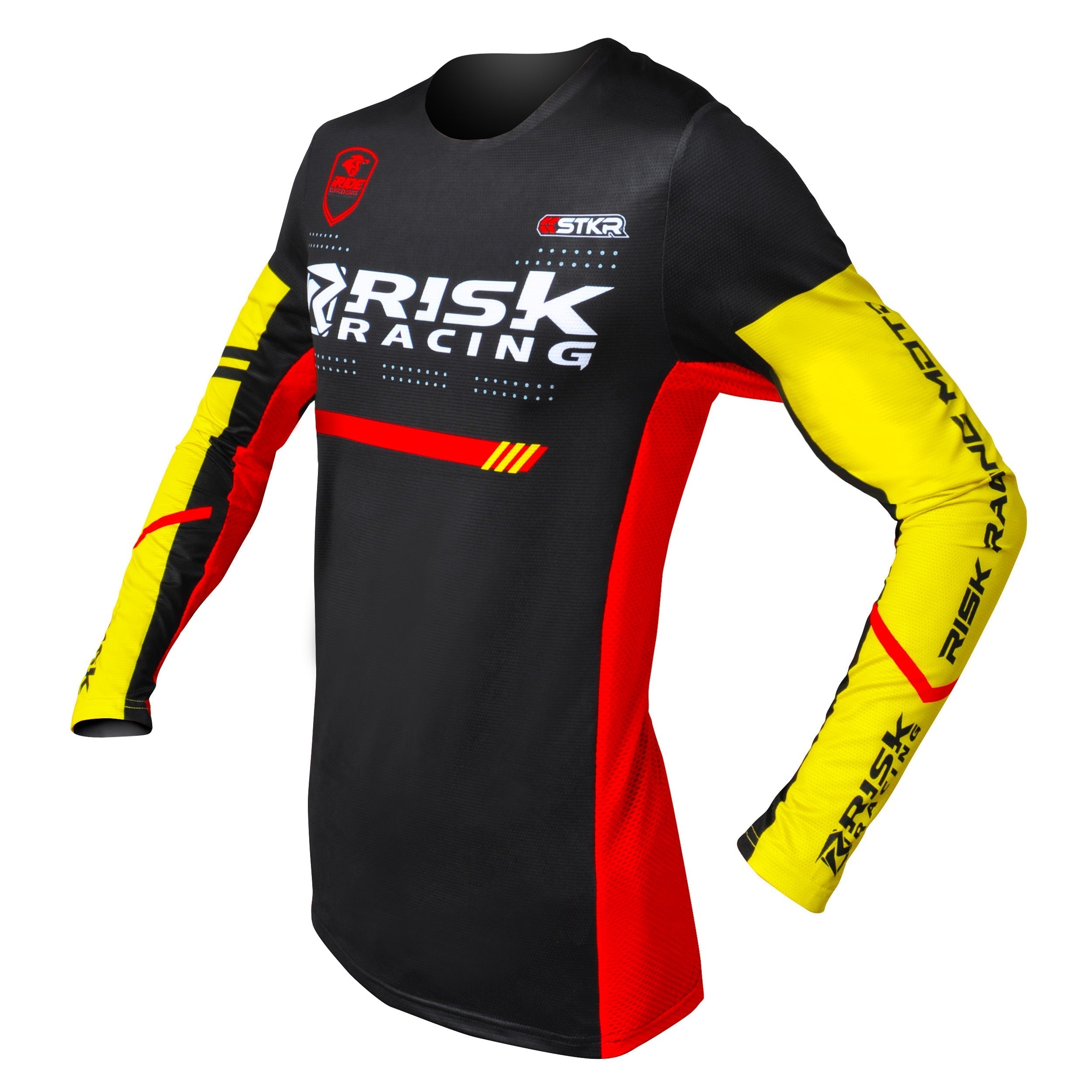 Risk Racing Motocross Jersey Black Yellow