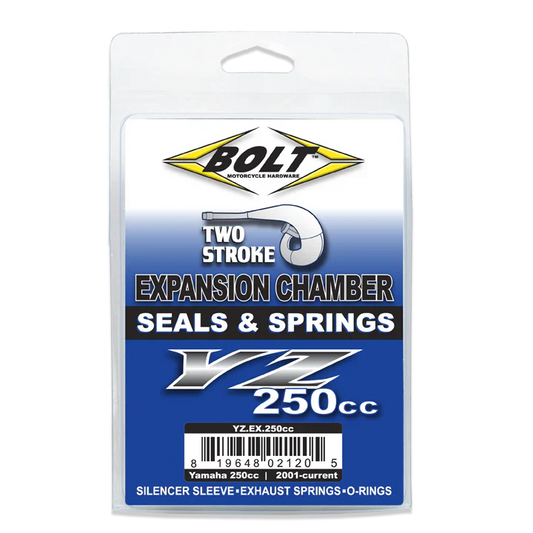Bolt Motorcycle Hardware Yamaha 2 Stroke Expansion Chamber Seals & Springs YZ 250 2001 - 2025 YZ 250 X 2016 - 25