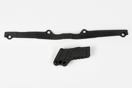 UFO Chain Slider & Guide Kit Kawasaki KX 125 250 2003 - 2008, Black