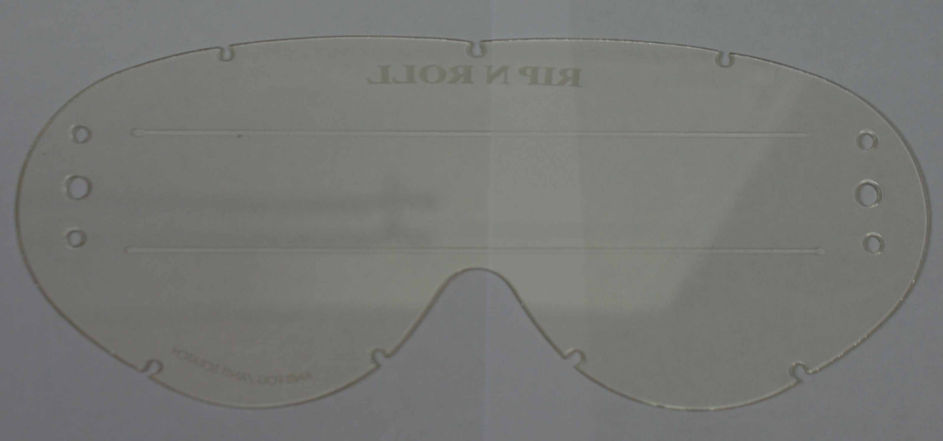 Rip n Roll Hybrid XL Roll Off Lens (Raised Strip), Clear