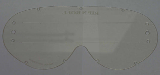 Rip n Roll Hybrid XL Roll Off Lens (Raised Strip), Clear