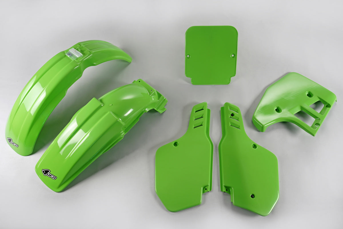 UFO Plastic Kit Kawasaki KX 125 1988, OEM Green