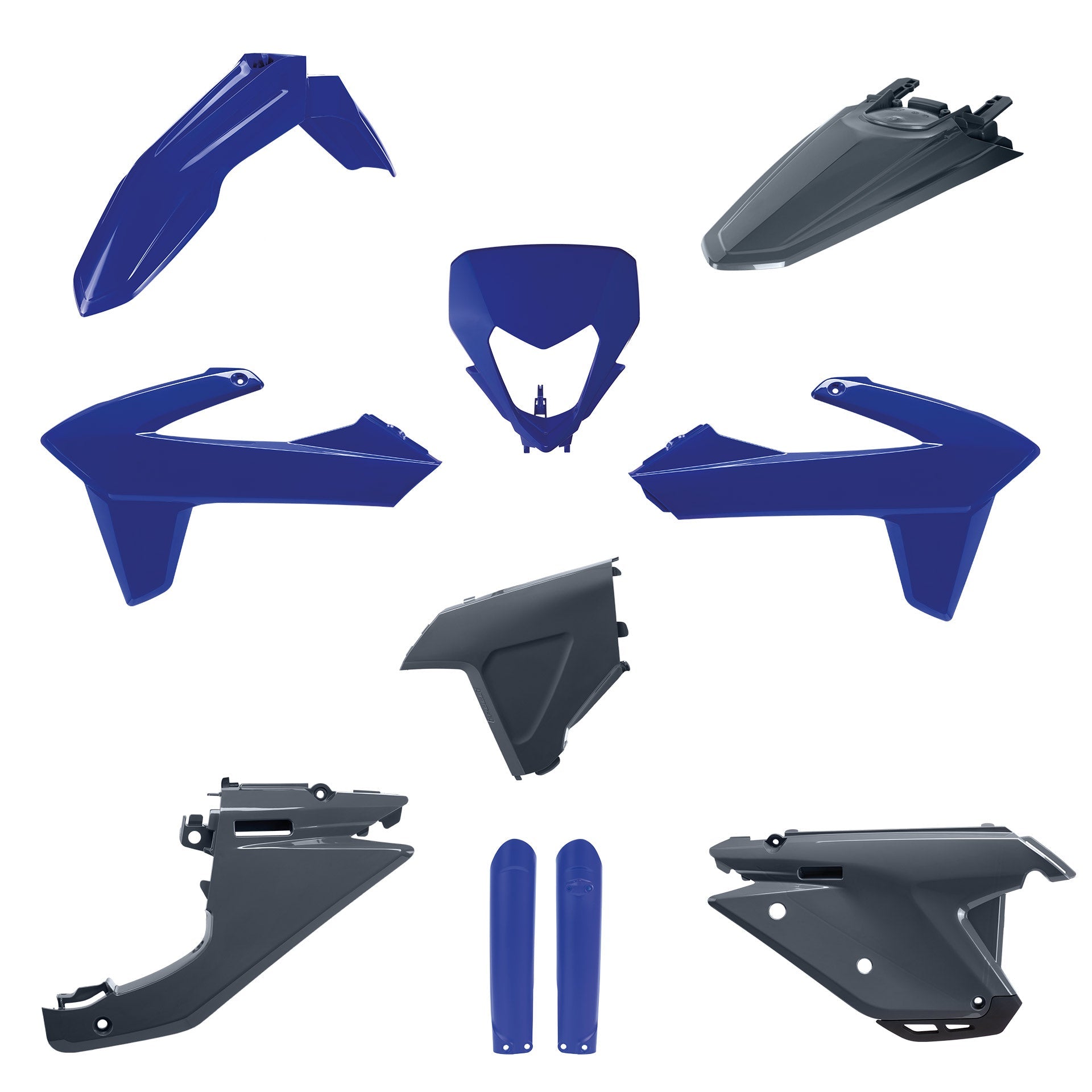 Polisport Sherco Plastic Kit SER SEFR 2025, OEM Blue / Grey