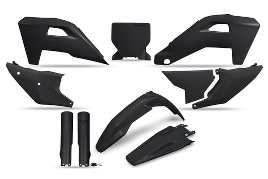 UFO Plastic Kit Husqvarna TC FC 2025, All Black