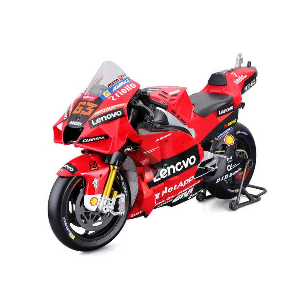 Maisto Toys 1:6 Francesco Bagnaia #63 Factory Ducati MotoGP Toy Model