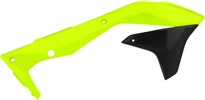 Kawasaki Radiator Scoops KXF 250 2017 - 2020 450 16 - 18  Neon